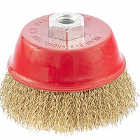 Щітка "чашка" для КШМ 100 мм, М14, металева, MTX 746059