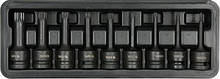 НАБОР УДАРНЫХ ОТВЕРТОЧНЫХ НАСАДОК RIBE YATO 1/2" RM5-RM14 CRMO 9 ШТ + КЕЙС