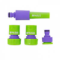 Набір для підключення шланга 3/4" (розпилювач, 3 адаптера до розпилювача), PALISA 651798