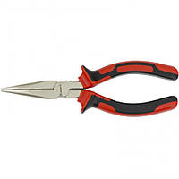 Довгогубці NICKEL, 160 мм, вигнуті нікельовані, двокомпонентні рукоятки, MTX 174209