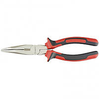 Довгогубці NICKEL, 200 мм, вигнуті нікельовані, двокомпонентні рукоятки, MTX 174249