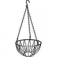 Підвісне кашпо, діаметр 25.4 см, висота з ланцюгом і крюком 53.5 см, Palisad 690168