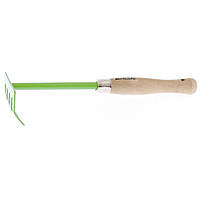 Граблі 5-зубі, 90 мм, дерев'яна яна ручка 340 мм PALISAD 617558