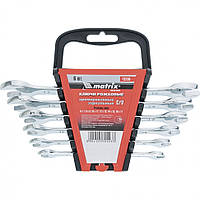 Набір ключів ріжкових Elliptical 6 шт (6-17 мм), CrV, дзеркальний хром, MTX MASTER 152369