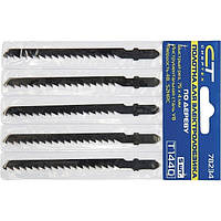 Полотна для електролобзика по дереву T111C, 75 х 3 мм, 5 шт, Sibrteh 78235