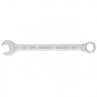 Ключ комбінований 13 мм, CrV, матовий хром, MTX 151099