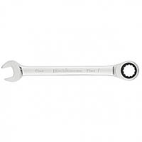 Ключ комбінований з трещіткою, 19 мм, CrV, дзеркальний хром, MTX PROFESSIONAL 148129