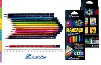 Олівці 12 кольорів ST9402-12 "Профі-Арт" (у карт.) (уп12144)