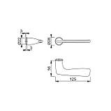 Ручка HOUSTON латунь хромова матова, фото 2