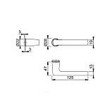 Ручка DALLAS латунь чорна полірована, фото 2