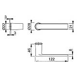 Ручка LOS ANGELES латунь чорна полірована, фото 2