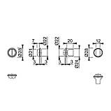 Фиксатор-розетка HOPPE WC латунь чорна полірована, фото 2