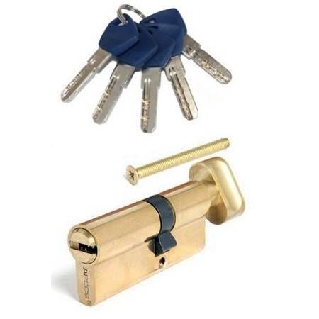 Циліндр APECS EM-70(40/30C)-C-G золото (CIS) ключ-вороток, фото 1