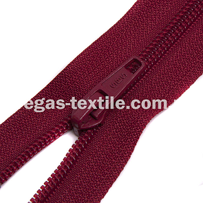 Блискавка спіральна 45 см Бордовий (Тип 5)