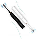 Електрична зубна щітка звукова для дорослих акумуляторна водостійка Wi X-3. White, фото 9