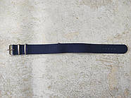 Ремінець Нато NATO нейлон 20 мм СИНІЙ, фото 3