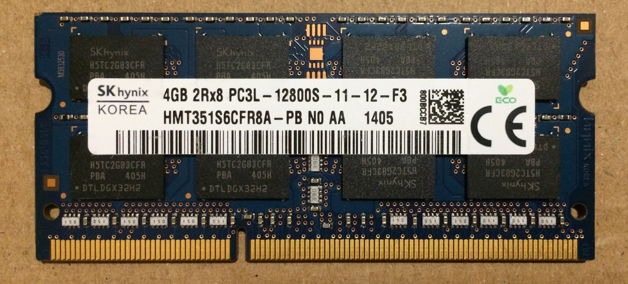 Для ноутбука 4GB DDR3L 1600MHz Hynix PC3L 12800S 2Rx8 RAM Оперативна пам'ять HMT351S6CFR8A
