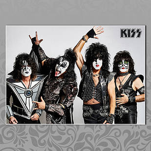 Плакат А4 Рок Kiss 011