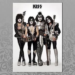 Плакат А4 Рок Kiss 014
