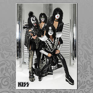 Плакат А4 Рок Kiss 016