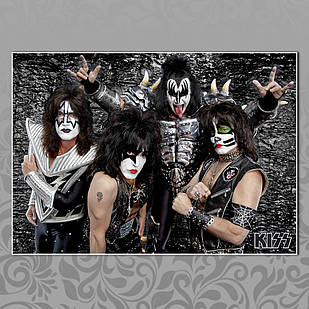 Плакат А4 Рок Kiss 019