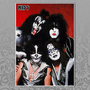 Плакат А4 Рок Kiss 020