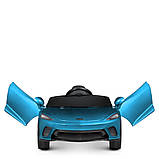 Дитячий електромобіль McLaren (2 мотори по 45W, 1 акум 12V7Ah, EVA) Bambi M 4638EBLRS-4 Синій, фото 6