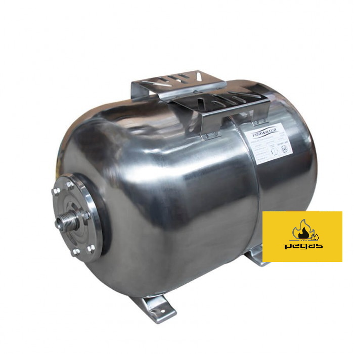 Гідроаккумулятор 100 л горизонтальний нержавійка Forwater Польща, фото 1