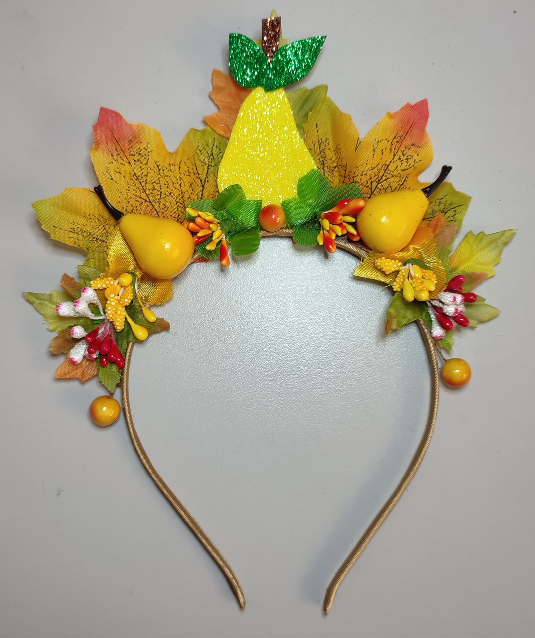 Осінній обруч Груша Грушка Ободок Грушки Груші Осінній обідок Осенний ободок Груша Грушка 250 грн, фото 1