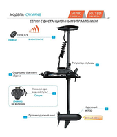 Электромотор Haswing Cayman B 55Lbs черный 12В