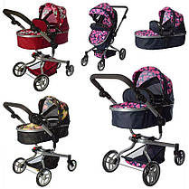 Коляска-трансформер для ляльок Melogo 9695 зимова, перекидна ручка, фото 4