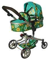 Коляска-трансформер для ляльок Melogo 9695 зимова, перекидна ручка, фото 5