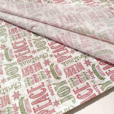 Папір тиш'ю новорічний  "Peace", 1 аркуш
