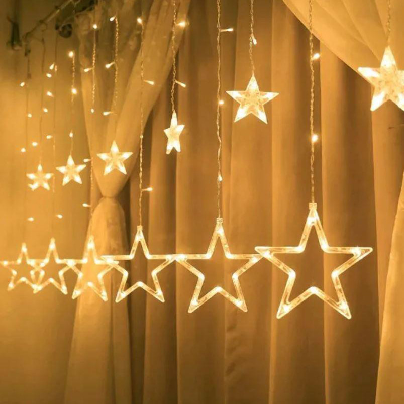 Гірлянда світлодіодна Xmas STAR CURTAIN WW