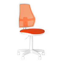 Детское компьютерное кресло Фокс Fox оранжевое GTS White Новый Стиль