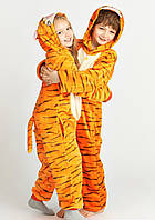 Детский Костюм Кигуруми, Пижама кингуруми Тигр для детей на взрослых детские пижамы кенгуруми 130 см