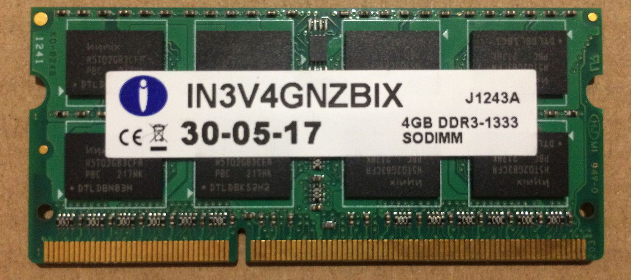 Оперативна пам'ять для ноутбука 4GB DDR3 1333MHz PC3 10600S 2Rx8 RAM SODIMM
