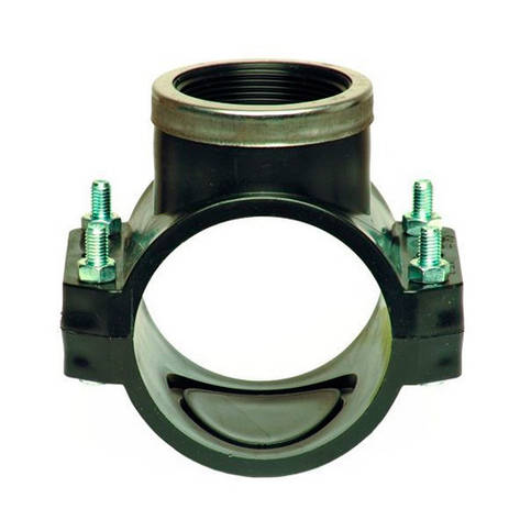 Хомут 63х1/2" PN10 чорний Unidelta, фото 1