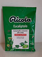 Натуральные леденцы Ricola Eucaliptolo (Caramelle svizzere alle erbe) без сахара 70g
