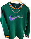 Кофта свитшот мужская зелёная без капюшона фирменная Nike (Найк), фото 3