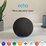 Акустика портативна розумна колонка Amazon Echo Dot 4th Gen Twilight blue (блакитна), фото 10