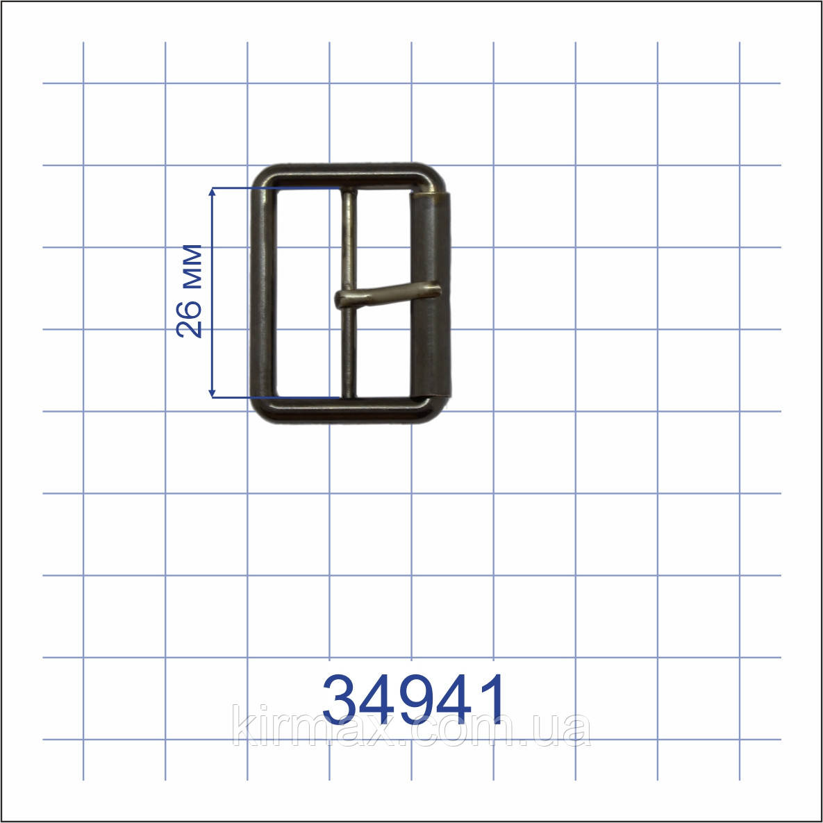 Пряжка 34941 чорний 26мм