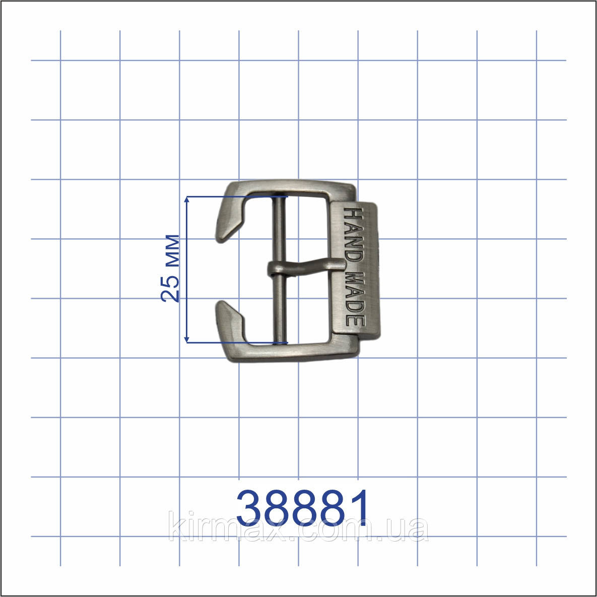 Пряжка 38881 черный никель 25мм