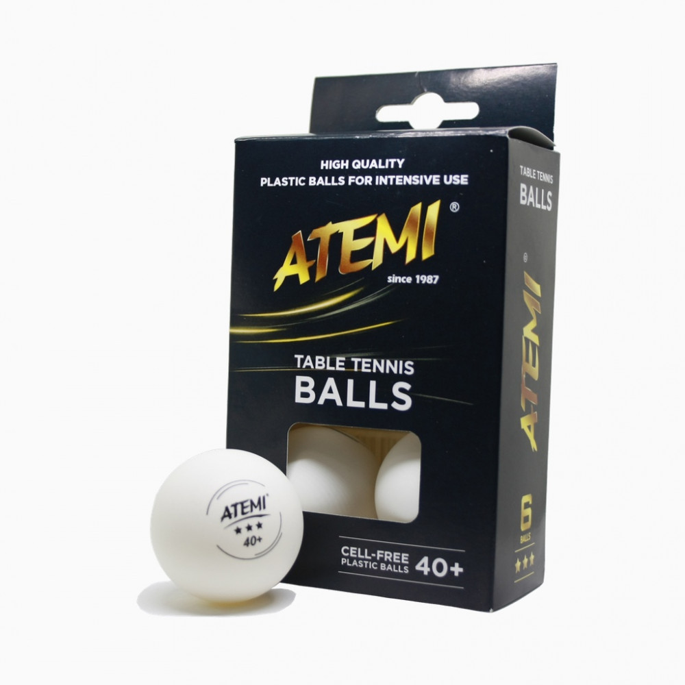 Набір м'ячів для настільного тенісу Atemi table tennis balls, фото 1
