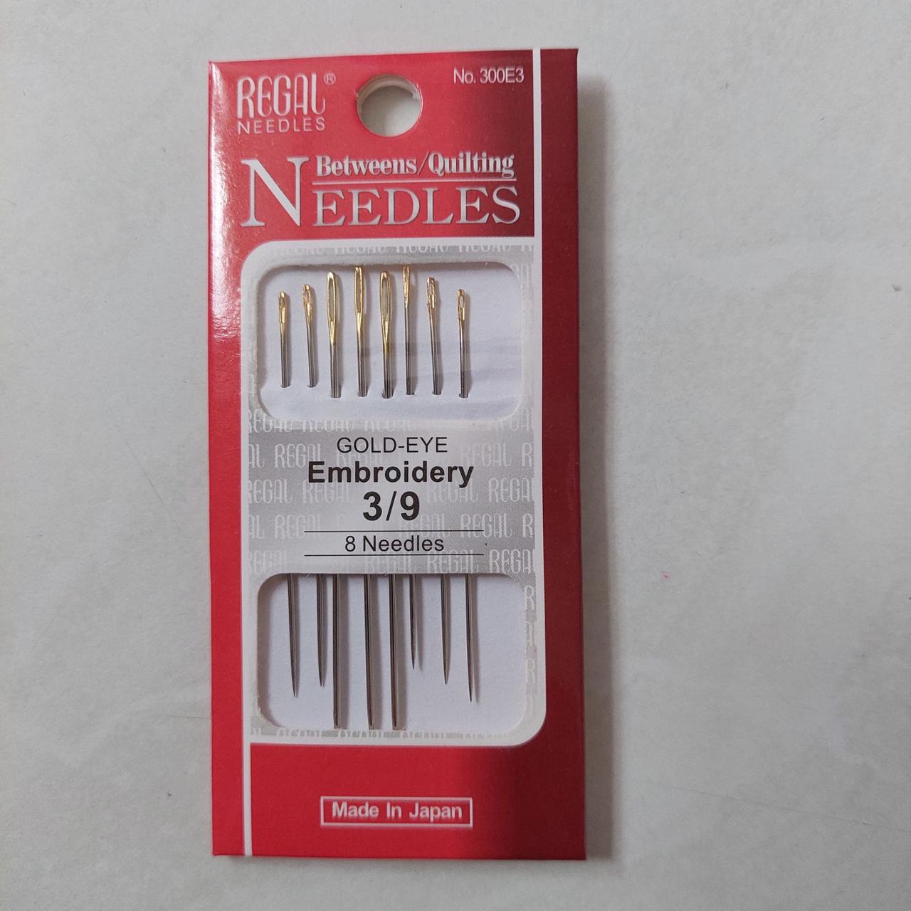 Голки ручні із золотим збільшеним вушком The best Diy Needles, 8 шт., фото 1