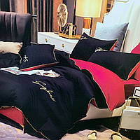 Комплект сатинової постільної білизни Двоспального розміру високої якості