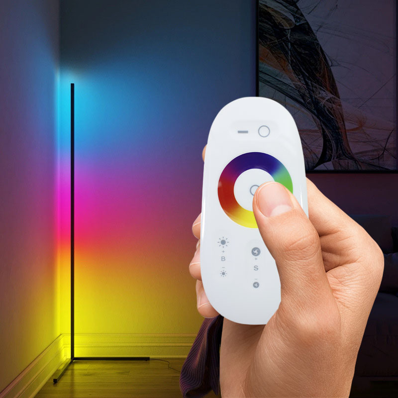 Торшер Lesko YL6002 RGB+Пульт ДУ напольный угловой светильник с подсветкой (SKU_7967-29272) - фото 2 - id-p1504701460