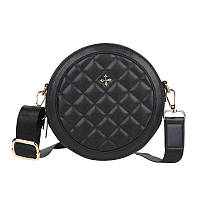 Женская сумочка Baellerry N9318 Black круглая для девушек прогулки смартфона через плечо Балери