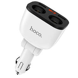 Адаптер автомобільний Hoco Power ocean Z28 |2USB, 3.1A| Білий