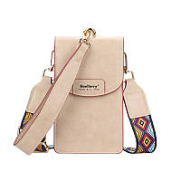 Женская сумочка-кошелек Baellerry N8608 Apricot вертикальный для смартфона (SKU_7442-26379)